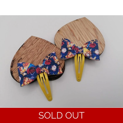 Disney Beauty & The Beast Hair Clips